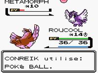 une photo d'Ã©cran de Pokemon Or sur Nintendo Game Boy Color